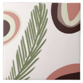 Boho Art Tropical Rainbow Natural Fliese (Vorderseite)