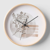 Boho Art Wall Clock - Bohemischer Stil Uhr (Vorderseite)