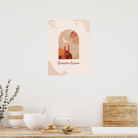 Boho Ästhetik Ramadan Kareem Ramadan Poster (Küche)