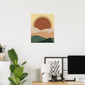 Boho Ästhetik Sunset Moderne Kunst Poster (Heimbüro)