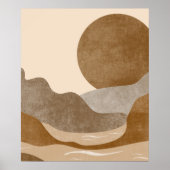 Boho Ästhetische Bergwelt Moderne Kunst Poster (Vorne)