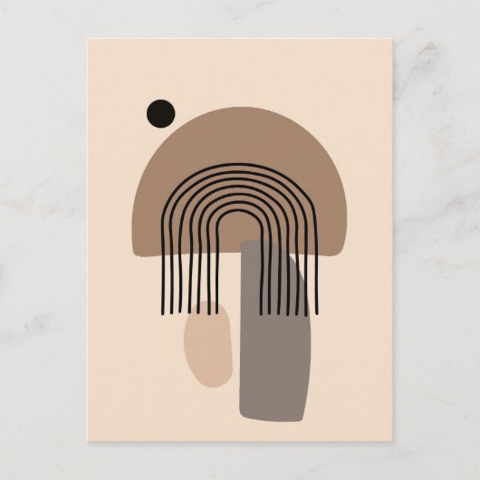 Boho ästhetische Collage Post Card 028 Postkarte (Vorderseite)