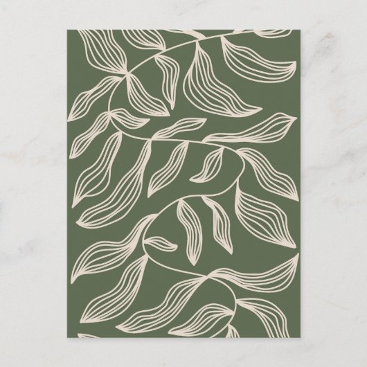 Boho ästhetische Collage Post Card 032 Postkarte (Vorderseite)