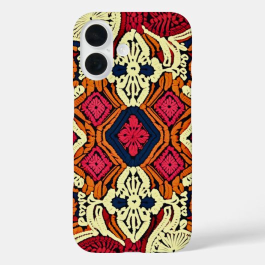 Boho Ästhetische Imitats Crochet Case-Mate iPhone Hülle (Rückseite)