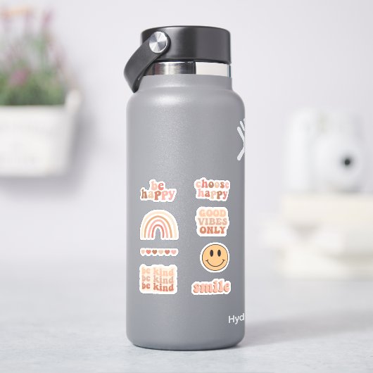 Boho Ästhetische Positive Motivierend Pack Aufkleber (HydroFlask)