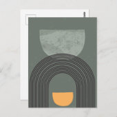 Boho ästhetische Post Card 003 Postkarte (Vorne/Hinten)