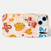 Boho ästhetischen Stickers Collage Phone Case (Rückseite (Horizontal))