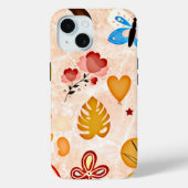 Boho ästhetischen Stickers Collage Phone Case (Rückseite)