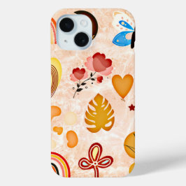 Boho ästhetischen Stickers Collage Phone Case