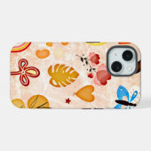 Boho ästhetischen Stickers Collage Phone Case iPhone 15 Hülle (Rückseite (Horizontal))