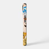 Boho ästhetischen Stickers Collage Phone Case iPhone 15 Hülle (Linke Seite)