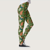 BOHO Ästhetisches Muster A10 D Green BG Leggings (Rechts)