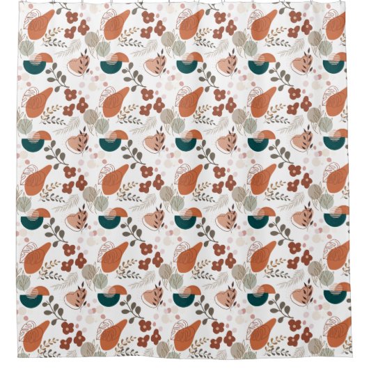 BOHO Ästhetisches Muster A10 Duschvorhang (Vorderseite)