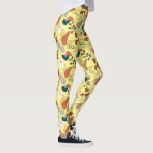 BOHO Ästhetisches Muster A10 L Gelb BG Leggings (Rechts)