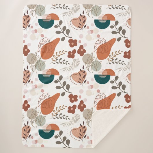 BOHO Ästhetisches Muster A10 Sherpadecke (Vorderseite)