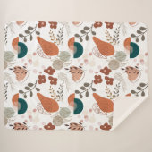 BOHO Ästhetisches Muster A10 Sherpadecke (Vorderseite (Horizontal))