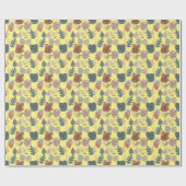 BOHO Ästhetisches Muster A12 L Gelbe BG Geschenkpapier (Flach)