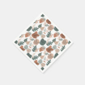 BOHO Ästhetisches Muster A12x4.weiß Serviette (Ecke)