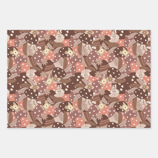 Boho Ästhetisches Osterthema Geschenkpapier Set (Vorderseite 3)