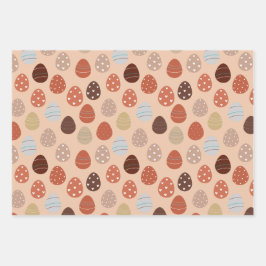 Boho Ästhetisches Osterthema Geschenkpapier Set