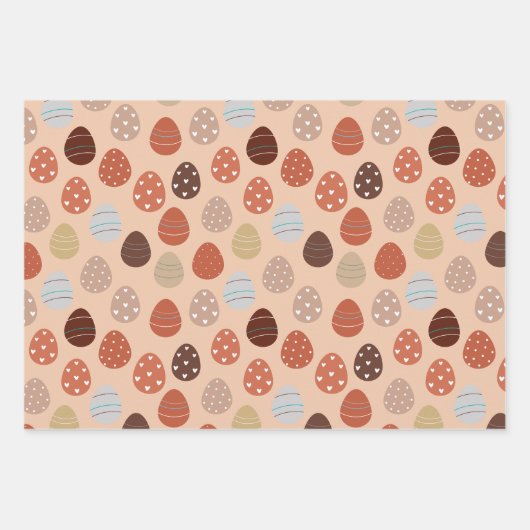 Boho Ästhetisches Osterthema Geschenkpapier Set (Vorderseite)