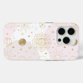 Boho Astrology Gold Celestial Pattern Case-Mate iPhone Hülle (Rückseite (Horizontal))