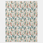 Boho Authentic Stamm Native Ethnic Feathers Pfeil Fleecedecke (Vorderseite)