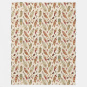 Boho Authentic Stamm Native Ethnic Feathers Pfeil Fleecedecke (Vorderseite)