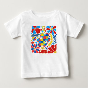 Boho Autismus Bewusstsein Baby T-shirt