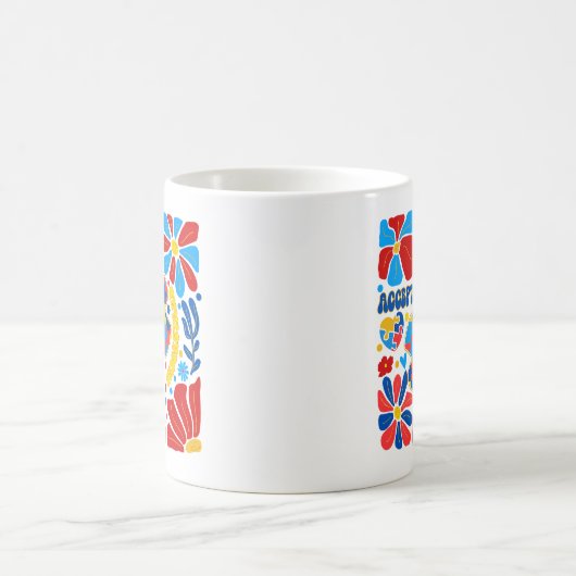 Boho Autismus Bewusstsein Kaffeetasse (Mittel)