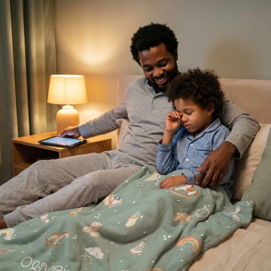 Boho Autumn Baby Shower Fleecedecke