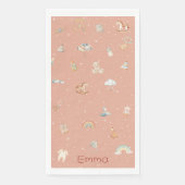 Boho Autumn Baby Shower Serviette (Vorderseite)