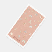 Boho Autumn Baby Shower Serviette (Ecke)