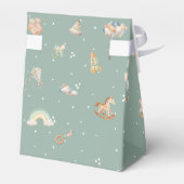 Boho Autumn Babydusche Personalisiert Geschenkschachtel (Rückseite)