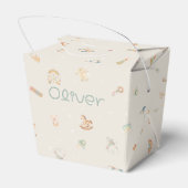 Boho Autumn Babydusche Personalisiert Geschenkschachtel (Rückseite)