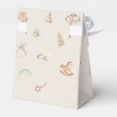 Boho Autumn Babydusche Personalisiert Geschenkschachtel (Rückseite)