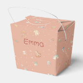 Boho Autumn Babydusche Personalisiert Geschenkschachtel (Rückseite)