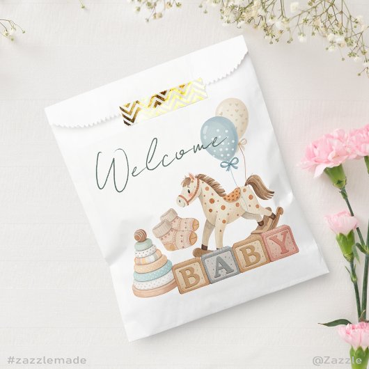 Boho Autumn Babydusche Personalisiert Geschenktütchen