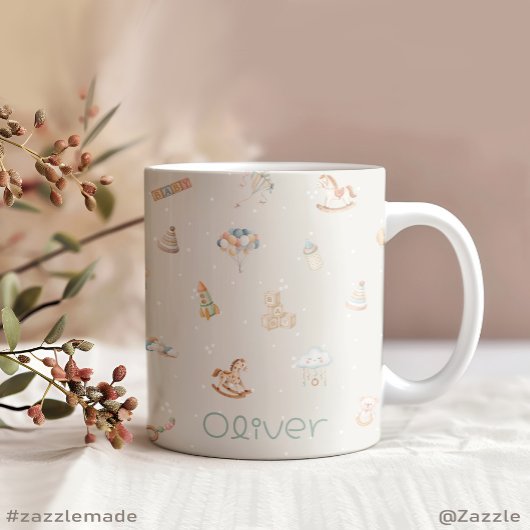 Boho Autumn Babydusche Personalisiert Jumbo-Tasse