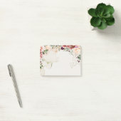 Boho Autumn Blume Tee - Hintergrund Post-it Klebezettel (Büro)