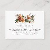 Boho Autumn | Brautparty-Display-Dusche Begleitkarte (Vorderseite)