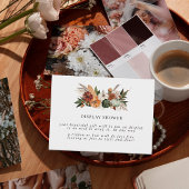 Boho Autumn | Brautparty-Display-Dusche Begleitkarte