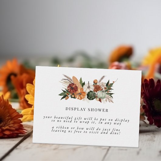 Boho Autumn | Brautparty-Display-Dusche Begleitkarte