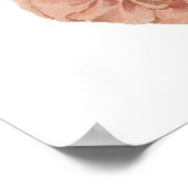 Boho Autumn Brautparty Welcome Sign Poster (Ecke)