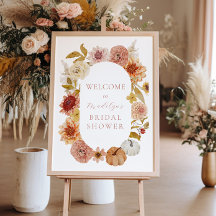 Boho Autumn Brautparty Welcome Sign
