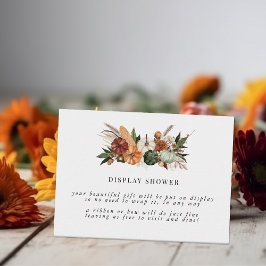 Boho Autumn | Bridal Shower Display Shower Begleitkarte