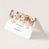 Boho Autumn Dried Flowers | Place Card (Rückseite)