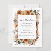 Boho Autumn Dried Flowers | Save the Date (Vorderseite)