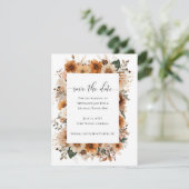 Boho Autumn Dried Flowers | Save the Date (Stehend Vorderseite)