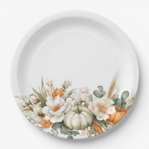 Boho Autumn Floral Arrangement Pappteller